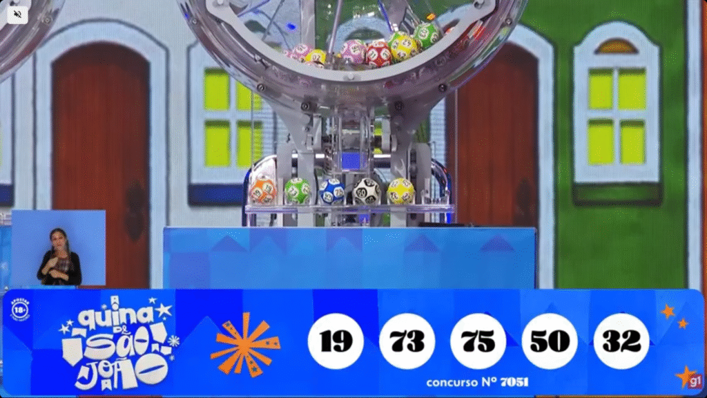 Confira o resultado da Quina de São João, concurso 7051. Veja os números sorteados neste domingo e saiba como funciona a divisão do prêmio