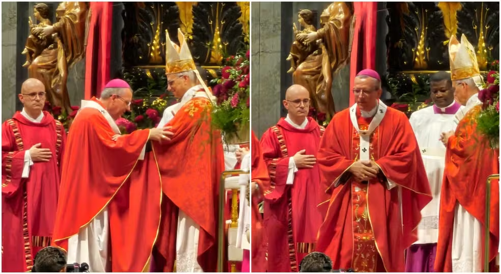 Papa Leão XIV entrega Pálio Arquiepiscopal a arcebispo de Sorocaba em Roma