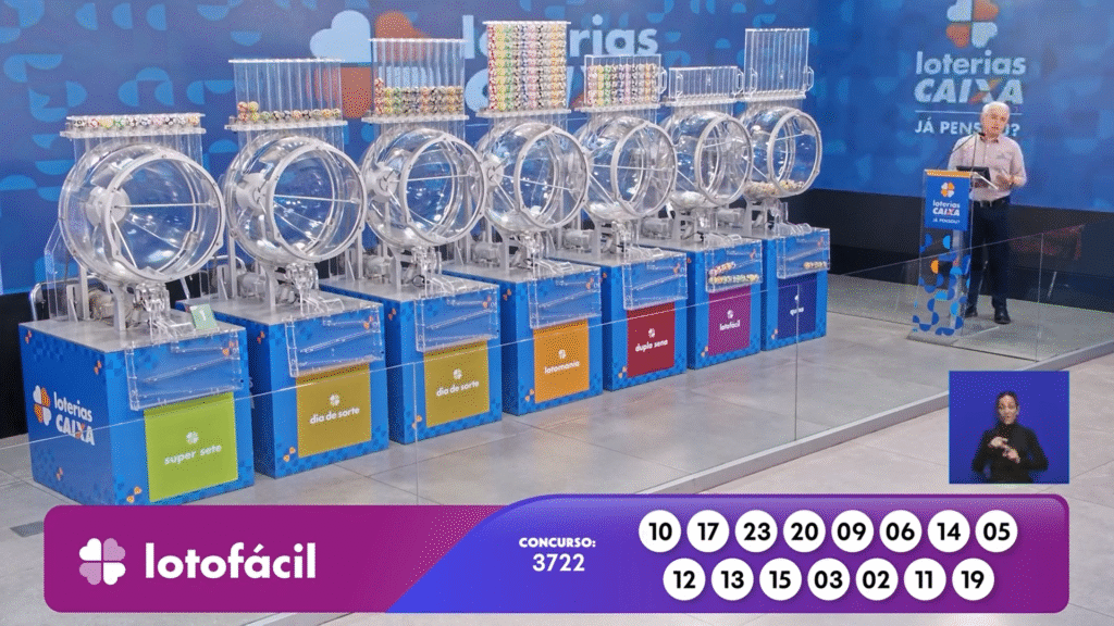 Confira o resultado da Lotofácil 3722 desta segunda-feira (29). Veja as dezenas e saiba como resgatar o prêmio especial da Caixa.