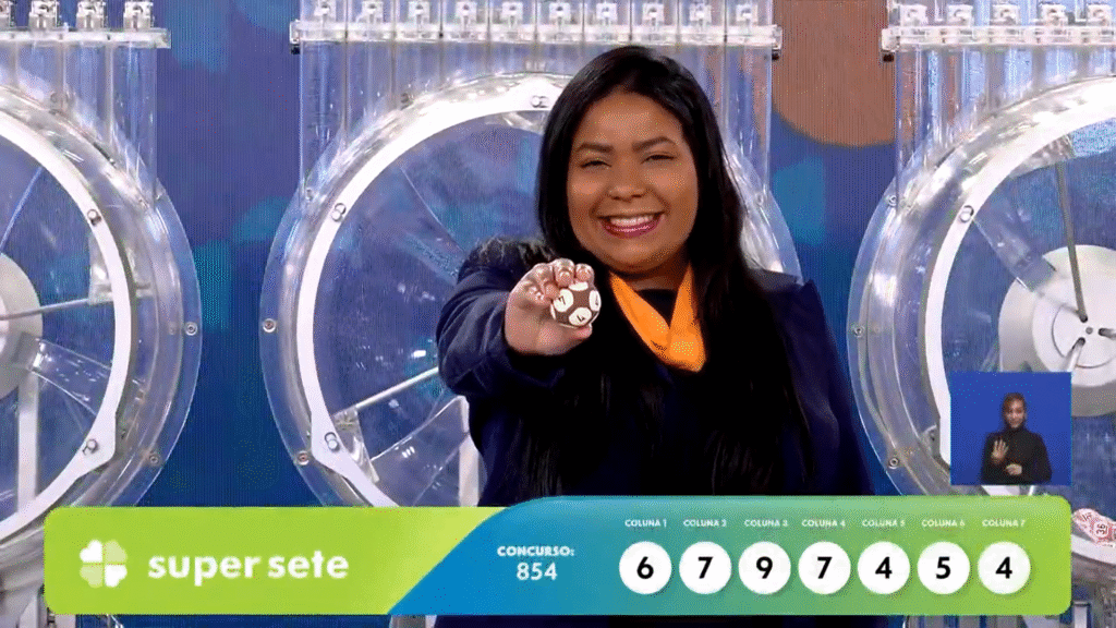 Confira o resultado do Super Sete 854 sorteado nesta segunda (01). Veja os números das colunas e saiba como resgatar o prêmio de R$ 1 milhão.