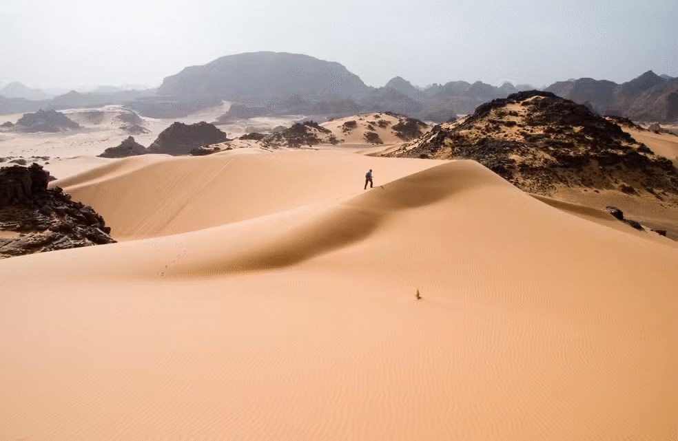 Passageiros que viajavam entre fronteiras ficam sem assistência de água em trecho isolado do deserto do saara
