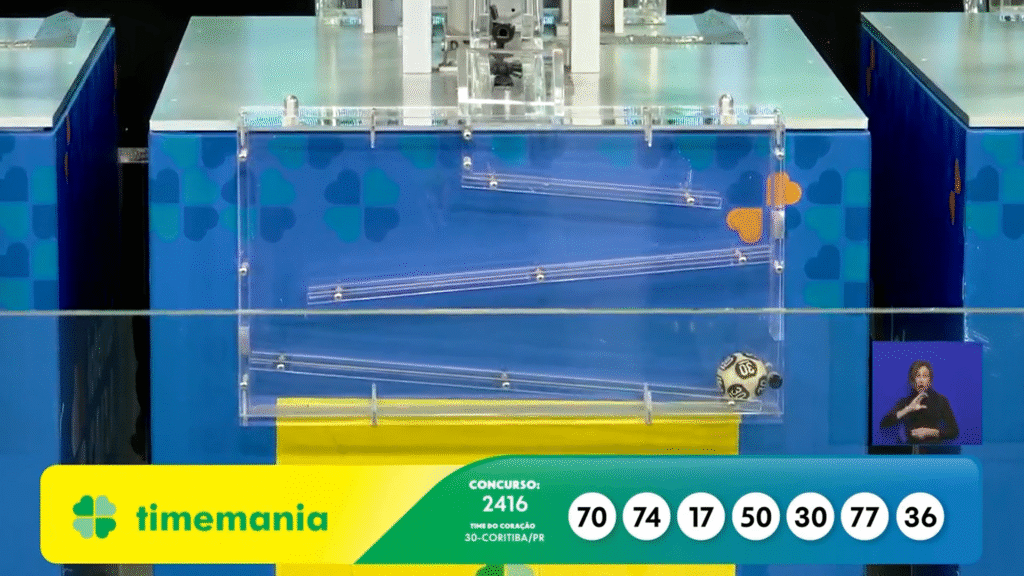Confira as dezenas da Timemania 2416 sorteada nesta quinta-feira (16) e saiba as regras para faturar o prêmio de R$ 4 milhões.  