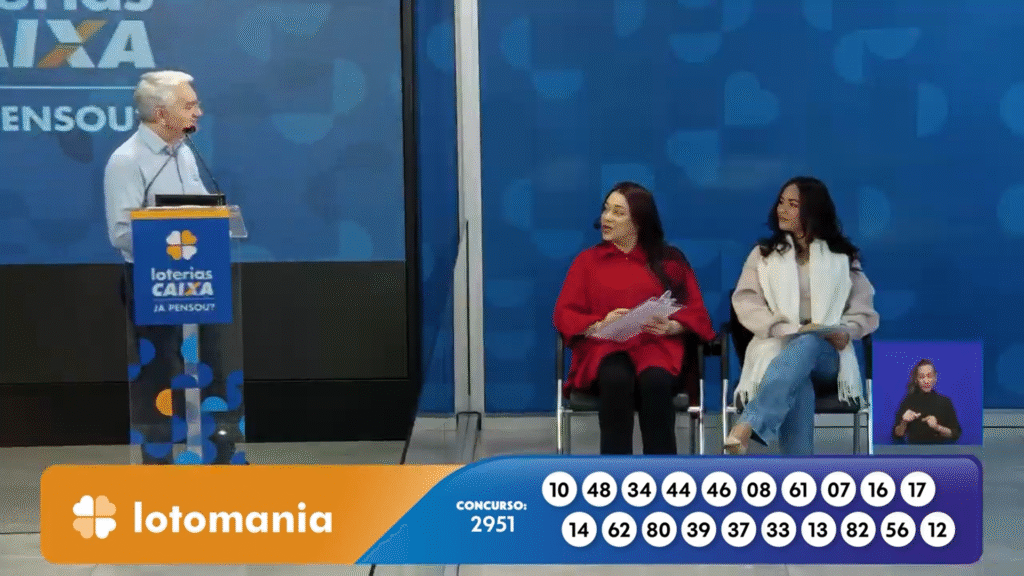 Veja os números do sorteio da Lotomania 2951 nesta sexta-feira (17) e saiba as regras para receber o prêmio de R$ 1,1 milhão.