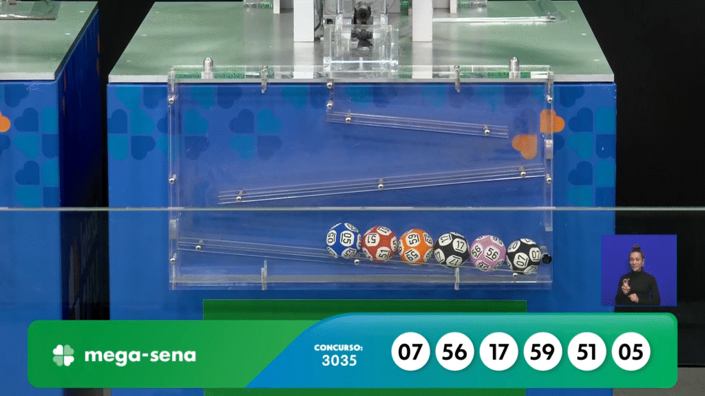 Confira o resultado da Mega Sena 3035 sorteada nesta quinta-feira (23). Veja as dezenas premiadas e como resgatar o prêmio acumulado.