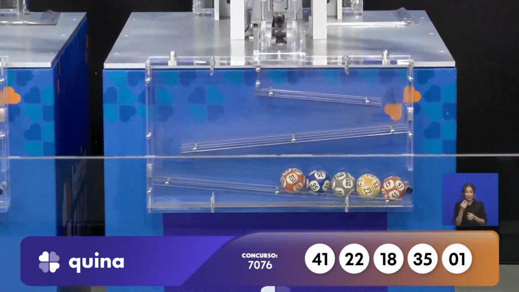 Confira o resultado da Quina 7076 sorteada nesta segunda-feira (27). Veja as dezenas reveladas e saiba como resgatar seu prêmio.