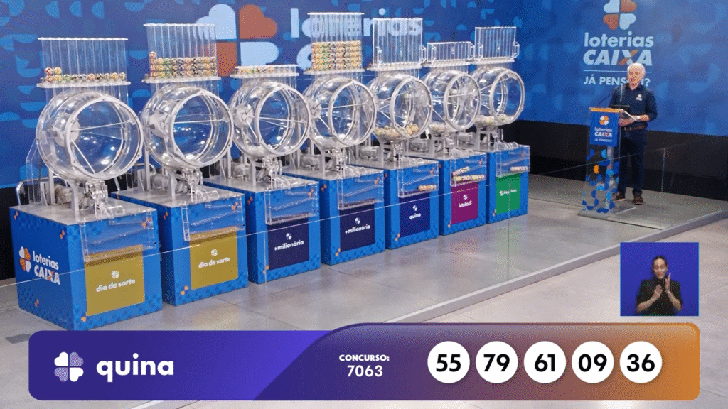 Confira o resultado da Quina 7063 de hoje, sábado (11). Veja as cinco dezenas sorteadas e saiba como retirar o prêmio da caixa.