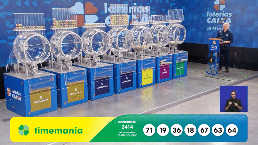 Resultados oficiais da Timemania 2414 deste sábado (11). Acesse para ver os números, time do coração e como resgatar seu prêmio.