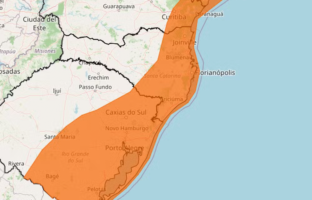 Inmet emite alerta para rajadas de vento e formação de ciclone em 11 estados brasileiros