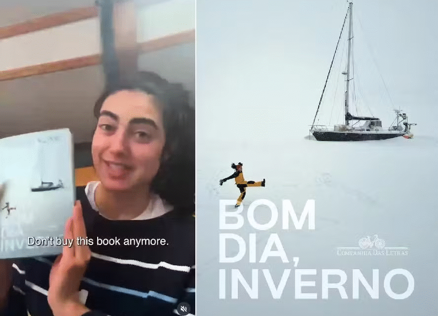 Tamara Klink gera discussão sobre pegada ambiental ao pedir que leitores não comprem seu livro Tamara Klink gera discussão sobre pegada ambiental ao pedir que leitores não comprem seu livro
