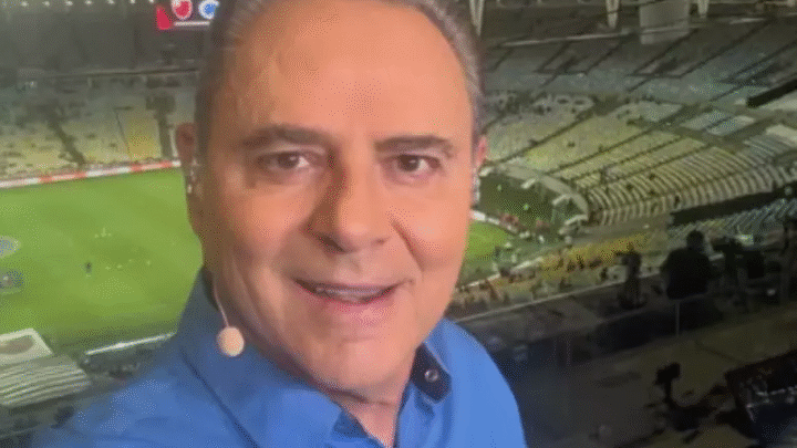 Luis Roberto retorna às transmissões da Globo no jogo entre Cruzeiro e Flamengo