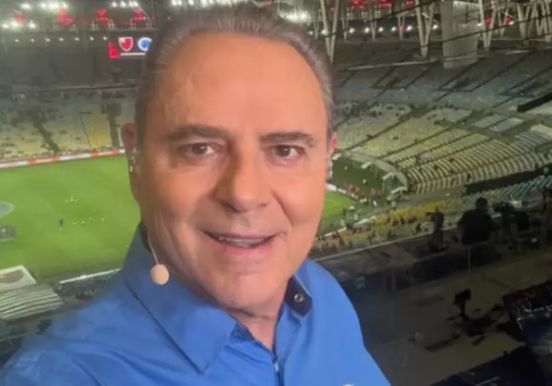 Luis Roberto retorna às transmissões da Globo no jogo entre Cruzeiro e Flamengo