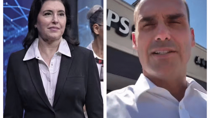 Simone Tebet critica declarações antivacina de Eduardo Bolsonaro durante surto de sarampo