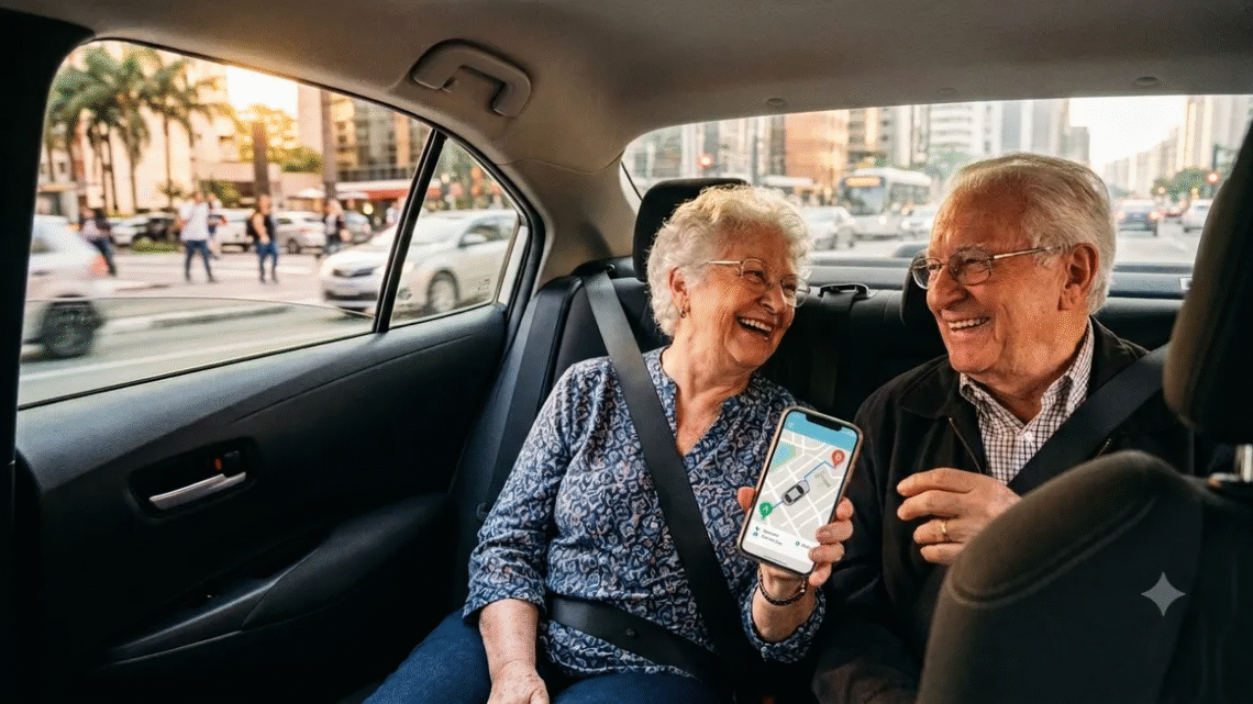 Idosos poderão pegar Uber de graça para consultas médicas no Espírito Santo