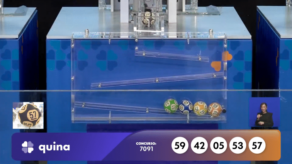Confira o resultado da Quina 7091 desta quinta-feira (13). Veja os números sorteados e saiba como resgatar o prêmio de R$ 4,6 milhões!