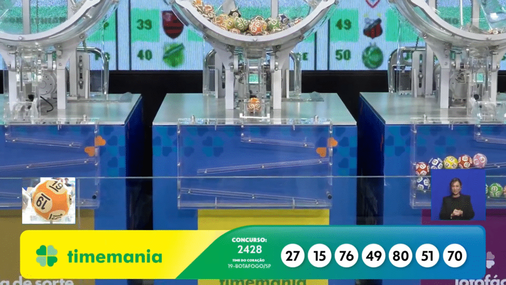 Confira o resultado da Timemania 2428 nesta quinta-feira (13). Veja dezenas sorteadas e saiba como resgatar o prêmio de R$ 8 milhões!