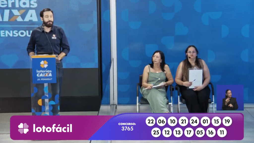 Confira os números sorteados na Lotofácil 3765 e veja se ganhou o prêmio de R$ 5 Milhões nesta terça-feira. Saiba como resgatar!