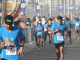 Corridas de rua em Salvador podem ser suspensas se organizadores não avisarem sobre bloqueio no trânsito / Maratona Salvador em 2024 - Foto: Paula Fróes/Arquivo CORREIO