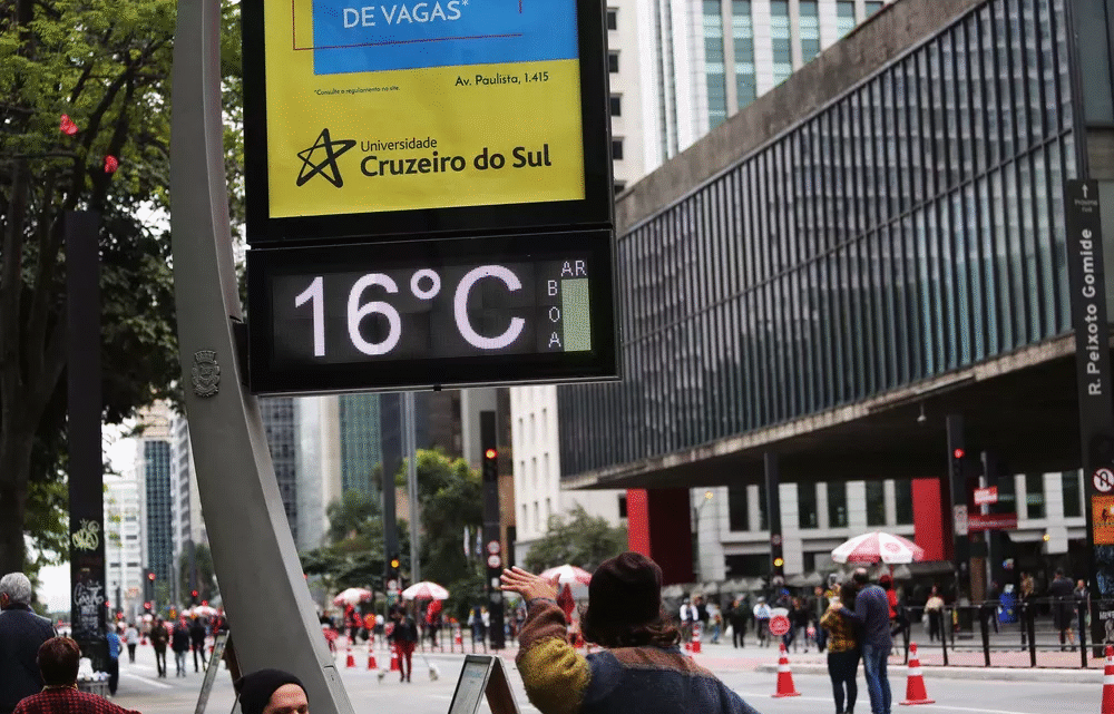 Temperatura despenca no Sudeste neste fim de semana com chegada de ar polar