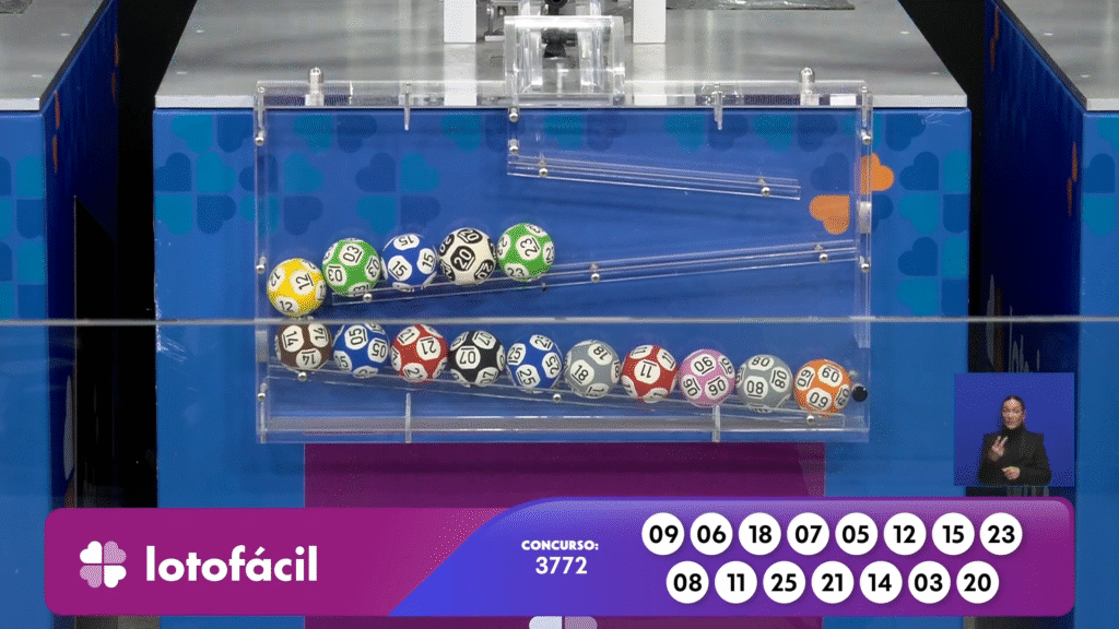 Resultado da Lotofácil 3772 nesta quarta-feira (26). Confira as 15 dezenas sorteadas no prêmio estimado em R$ 2 milhões!