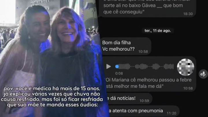 Renata Sorrah diverte a web ao dar conselhos médicos para a filha que é médica