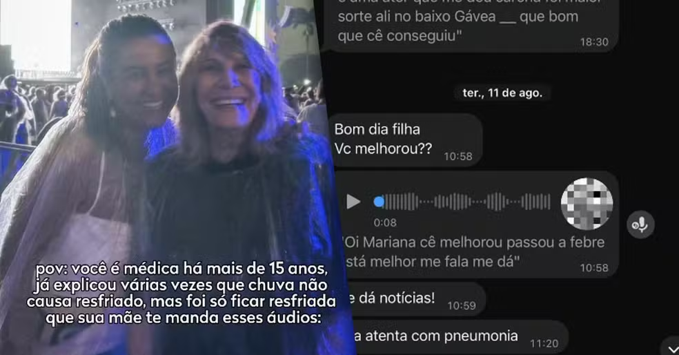 Renata Sorrah diverte a web ao dar conselhos médicos para a filha que é médica