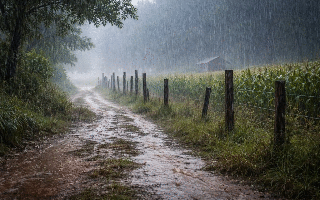 Frente fria traz chuva forte, queda de temperatura e risco de ciclone no início de outubro