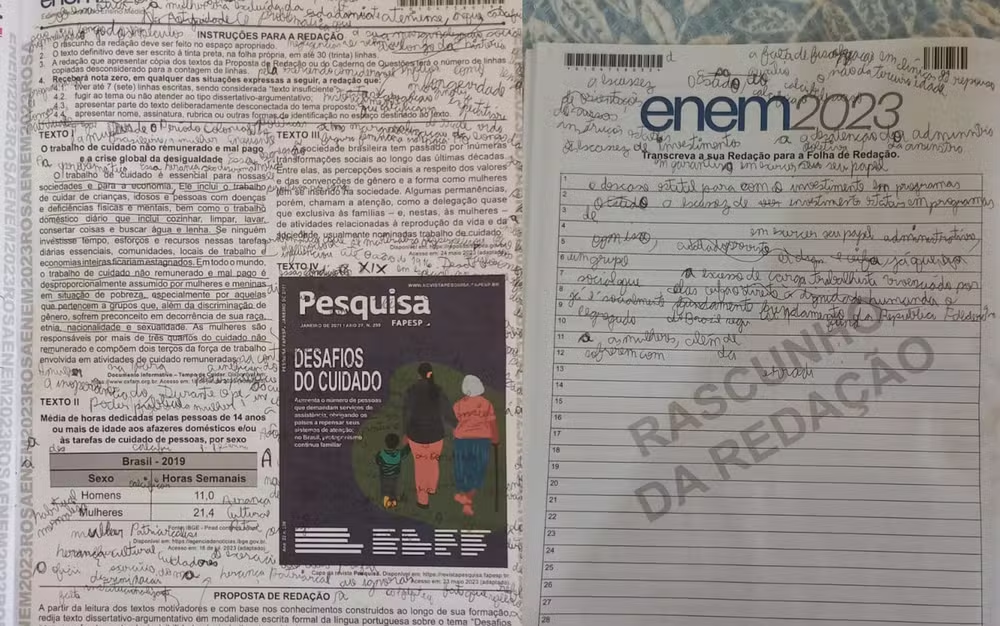 O que zera a redação do Enem 2026? Entenda os critérios e as 5 competências do Inep