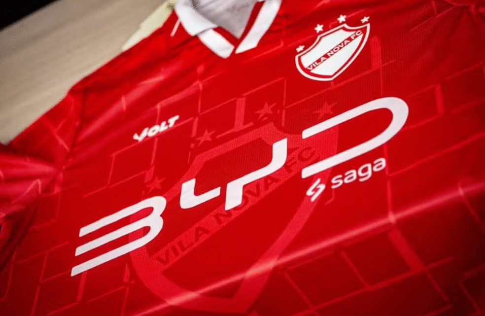 Vila Nova fecha patrocínio máster com concessionária da BYD e celebra acordo histórico